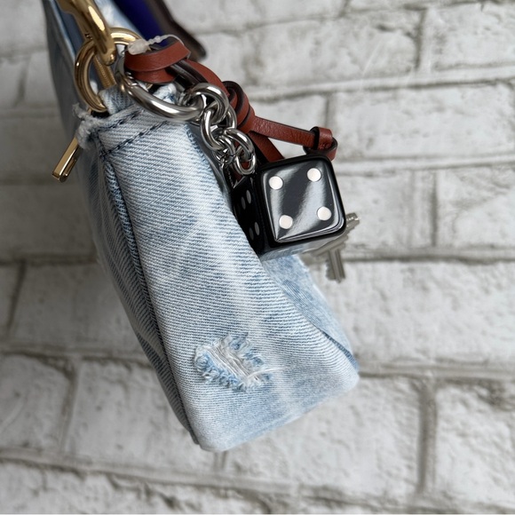 Coach Teri In Loved Denim With Charms Bag - Picture 14 of 17